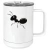 15 oz. White Vacuum Insulated Mug w/Slider Lid Thumbnail