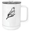 15 oz. White Vacuum Insulated Mug w/Slider Lid Thumbnail