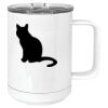 15 oz. White Vacuum Insulated Mug w/Slider Lid Thumbnail