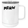 15 oz. White Vacuum Insulated Mug w/Slider Lid Thumbnail