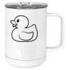 15 oz. White Vacuum Insulated Mug w/Slider Lid Thumbnail