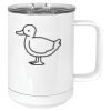 15 oz. White Vacuum Insulated Mug w/Slider Lid Thumbnail
