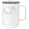 15 oz. White Vacuum Insulated Mug w/Slider Lid Thumbnail