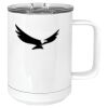 15 oz. White Vacuum Insulated Mug w/Slider Lid Thumbnail