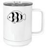 15 oz. White Vacuum Insulated Mug w/Slider Lid Thumbnail