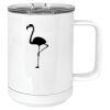 15 oz. White Vacuum Insulated Mug w/Slider Lid Thumbnail