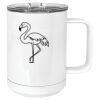 15 oz. White Vacuum Insulated Mug w/Slider Lid Thumbnail
