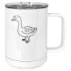 15 oz. White Vacuum Insulated Mug w/Slider Lid Thumbnail