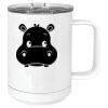 15 oz. White Vacuum Insulated Mug w/Slider Lid Thumbnail