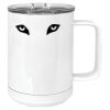 15 oz. White Vacuum Insulated Mug w/Slider Lid Thumbnail