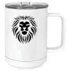 15 oz. White Vacuum Insulated Mug w/Slider Lid Thumbnail