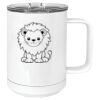 15 oz. White Vacuum Insulated Mug w/Slider Lid Thumbnail