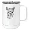 15 oz. White Vacuum Insulated Mug w/Slider Lid Thumbnail