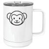 15 oz. White Vacuum Insulated Mug w/Slider Lid Thumbnail