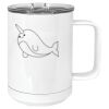 15 oz. White Vacuum Insulated Mug w/Slider Lid Thumbnail