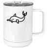 15 oz. White Vacuum Insulated Mug w/Slider Lid Thumbnail