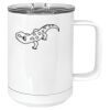 15 oz. White Vacuum Insulated Mug w/Slider Lid Thumbnail