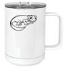 15 oz. White Vacuum Insulated Mug w/Slider Lid Thumbnail