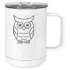 15 oz. White Vacuum Insulated Mug w/Slider Lid Thumbnail