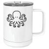 15 oz. White Vacuum Insulated Mug w/Slider Lid Thumbnail