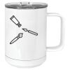 15 oz. White Vacuum Insulated Mug w/Slider Lid Thumbnail