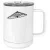 15 oz. White Vacuum Insulated Mug w/Slider Lid Thumbnail