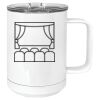 15 oz. White Vacuum Insulated Mug w/Slider Lid Thumbnail