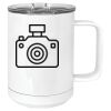 15 oz. White Vacuum Insulated Mug w/Slider Lid Thumbnail