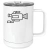 15 oz. White Vacuum Insulated Mug w/Slider Lid Thumbnail