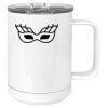 15 oz. White Vacuum Insulated Mug w/Slider Lid Thumbnail