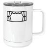 15 oz. White Vacuum Insulated Mug w/Slider Lid Thumbnail