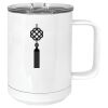 15 oz. White Vacuum Insulated Mug w/Slider Lid Thumbnail