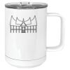 15 oz. White Vacuum Insulated Mug w/Slider Lid Thumbnail