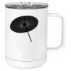 15 oz. White Vacuum Insulated Mug w/Slider Lid Thumbnail