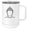 15 oz. White Vacuum Insulated Mug w/Slider Lid Thumbnail