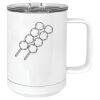 15 oz. White Vacuum Insulated Mug w/Slider Lid Thumbnail