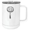 15 oz. White Vacuum Insulated Mug w/Slider Lid Thumbnail