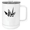 15 oz. White Vacuum Insulated Mug w/Slider Lid Thumbnail