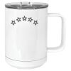 15 oz. White Vacuum Insulated Mug w/Slider Lid Thumbnail