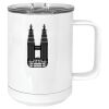 15 oz. White Vacuum Insulated Mug w/Slider Lid Thumbnail
