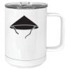 15 oz. White Vacuum Insulated Mug w/Slider Lid Thumbnail