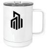 15 oz. White Vacuum Insulated Mug w/Slider Lid Thumbnail