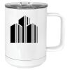 15 oz. White Vacuum Insulated Mug w/Slider Lid Thumbnail