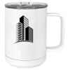 15 oz. White Vacuum Insulated Mug w/Slider Lid Thumbnail