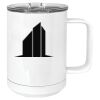 15 oz. White Vacuum Insulated Mug w/Slider Lid Thumbnail