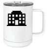 15 oz. White Vacuum Insulated Mug w/Slider Lid Thumbnail