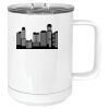 15 oz. White Vacuum Insulated Mug w/Slider Lid Thumbnail