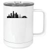 15 oz. White Vacuum Insulated Mug w/Slider Lid Thumbnail