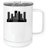 15 oz. White Vacuum Insulated Mug w/Slider Lid Thumbnail