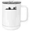 15 oz. White Vacuum Insulated Mug w/Slider Lid Thumbnail